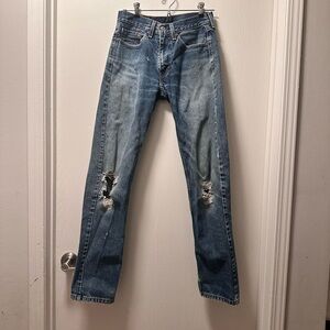 Levi's 505 Classic Straight Leg Jeans 29x34